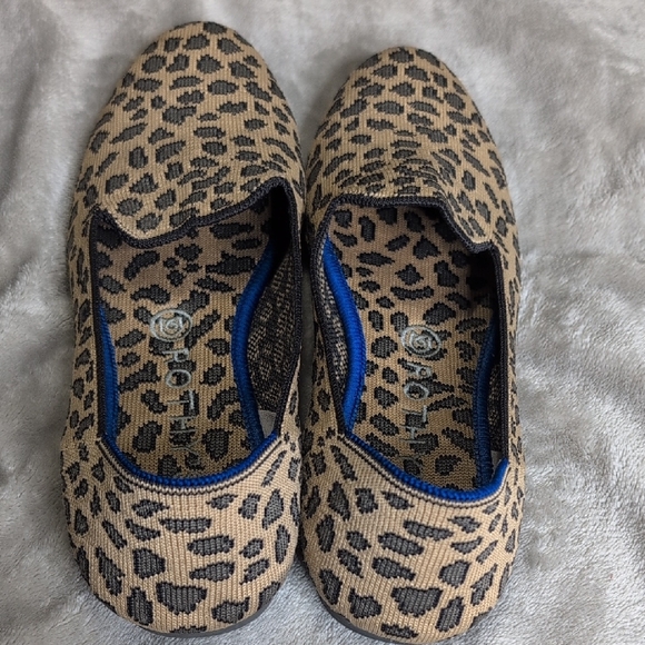 Rothy Brown and Black Leopard Print Flats size 9 - Picture 2 of 10